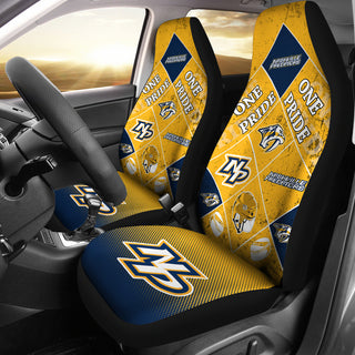 Pride Flag Nashville Predators Car Seat Covers