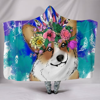 I Know Corgi Is Always With Me Hooded Blankets