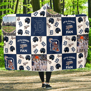 It's Good To Be A Detroit Tigers Fan Hooded Blanket