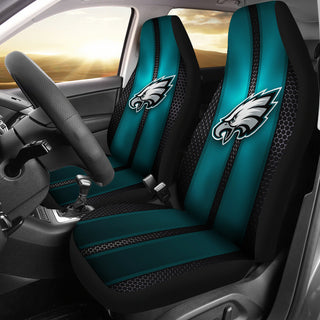 Incredible Line Pattern Philadelphia Eagles Logo Car Seat Covers