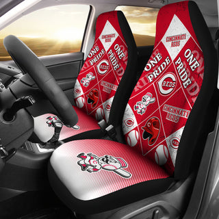 Pride Flag Cincinnati Reds Car Seat Covers