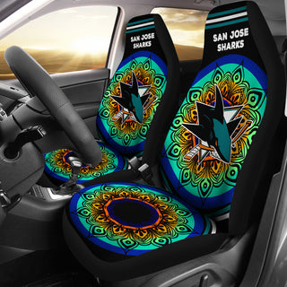 Magical And Vibrant San Jose Sharks Car Seat Covers