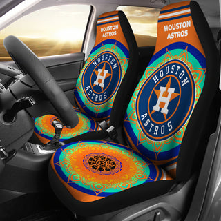 Magical And Vibrant Houston Astros Car Seat Covers