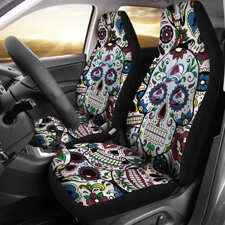 Party Skull Colorado Avalanche Car Seat Covers