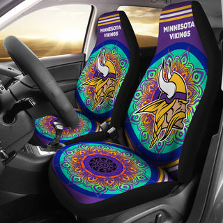 Magical And Vibrant Minnesota Vikings Car Seat Covers