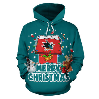 Funny Merry Christmas San Jose Sharks Hoodie 2019