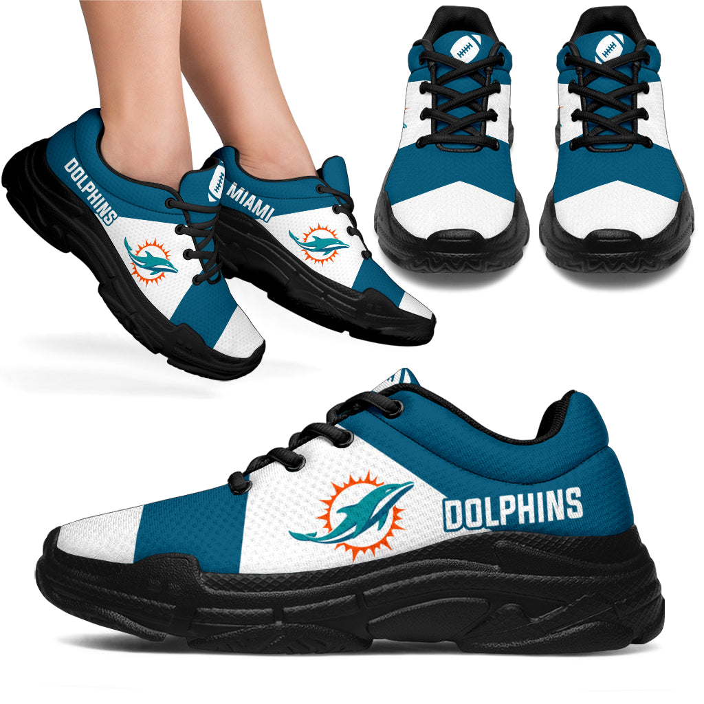 Pro Shop Logo Miami Dolphins Chunky Sneakers – Best Funny Store