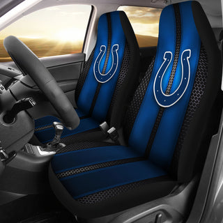Incredible Line Pattern Indianapolis Colts Logo Car Seat Covers