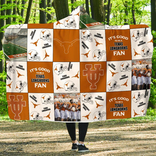 It's Good To Be A Texas Longhorns Fan Hooded Blanket