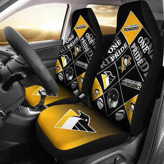Pride Flag Pittsburgh Penguins Car Seat Covers