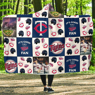 It's Good To Be A Minnesota Twins Fan Hooded Blanket