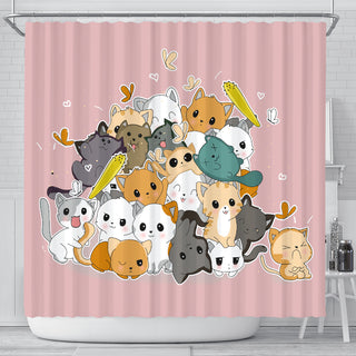 Never Be Enough Cat In My Life Cat Shower Curtains