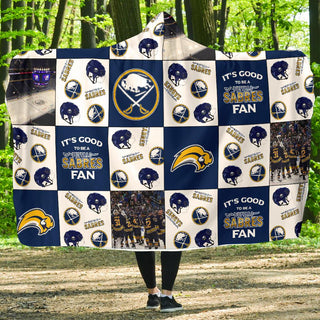 It's Good To Be A Buffalo Sabres Fan Hooded Blanket