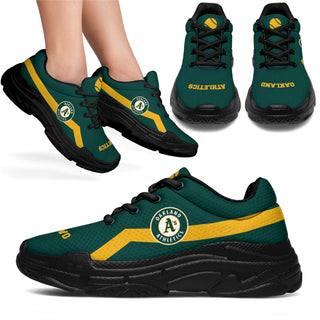 Edition Chunky Sneakers With Line Oakland Athletics Shoes