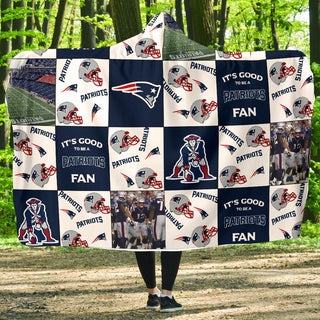 It's Good To Be A New England Patriots Fan Hooded Blanket