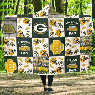 It's Good To Be A Green Bay Packers Fan Hooded Blanket