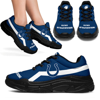 Edition Chunky Sneakers With Line Indianapolis Colts Shoes Gift