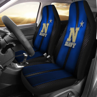 Incredible Line Pattern Navy Midshipmen Logo Car Seat Covers