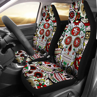 Party Skull San Francisco 49ers Car Seat Covers