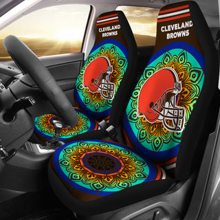 Magical And Vibrant Cleveland Browns Car Seat Covers