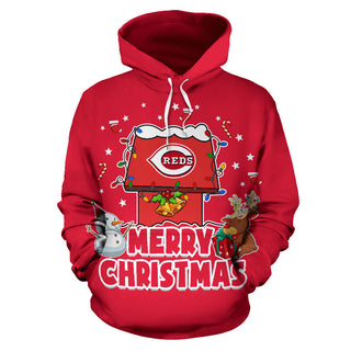 Funny Merry Christmas Cincinnati Reds Hoodie 2019