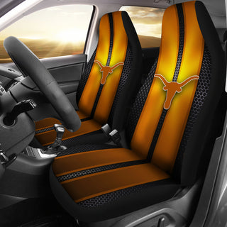 Incredible Line Pattern Texas Longhorns Logo Car Seat Covers