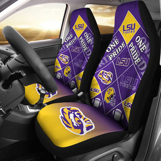 Pride Flag LSU Tigers Car Seat Covers