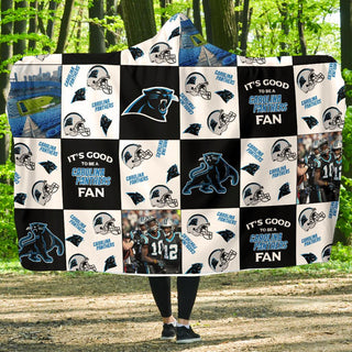 It's Good To Be A Carolina Panthers Fan Hooded Blanket
