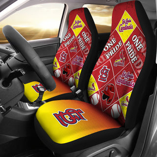 Pride Flag St. Louis Cardinals Car Seat Covers