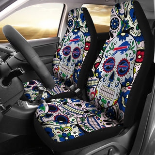 Party Skull Buffalo Bills Car Seat Covers