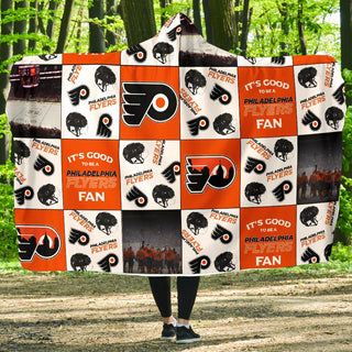 It's Good To Be A Philadelphia Flyers Fan Hooded Blanket