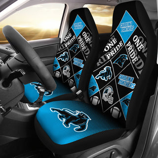 Pride Flag Carolina Panthers Car Seat Covers