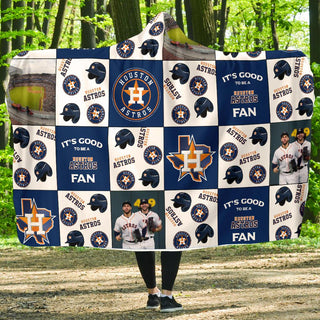 It's Good To Be A Houston Astros Fan Hooded Blanket