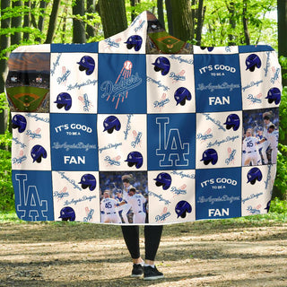 It's Good To Be A Los Angeles Dodgers Fan Hooded Blanket