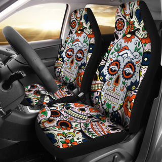 Party Skull Denver Broncos Car Seat Covers