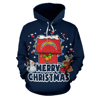 Funny Merry Christmas Los Angeles Chargers Hoodie 2019