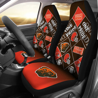 Pride Flag Cleveland Browns Car Seat Covers