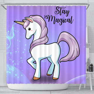 Stay Magical Unicorn Shower Curtains