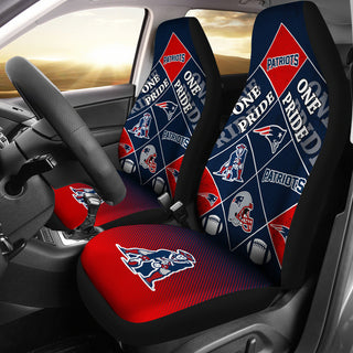 Pride Flag New England Patriots Car Seat Covers