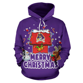 Funny Merry Christmas East Carolina Pirates Hoodie 2019