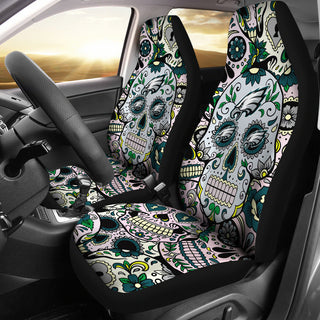 Party Skull Philadelphia Eagles Car Seat Covers