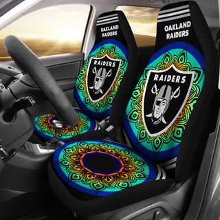 Magical And Vibrant Oakland Raiders Car Seat Covers