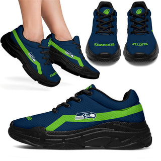 Edition Chunky Sneakers With Line Seattle Seahawks Shoes