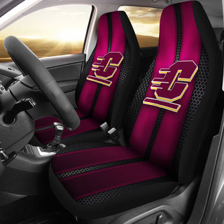 Incredible Line Pattern Central Michigan Chippewas Logo Car Seat Covers