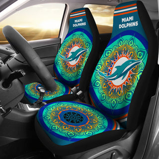 Magical And Vibrant Miami Dolphins Car Seat Covers