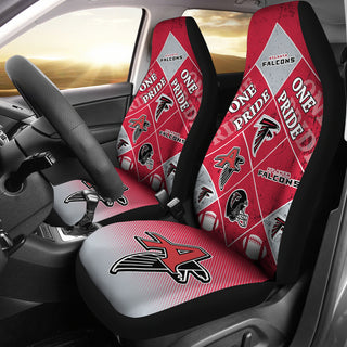Pride Flag Atlanta Falcons Car Seat Covers