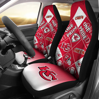 Pride Flag Kansas City Chiefs Car Seat Covers