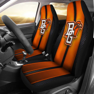 Incredible Line Pattern Bowling Green Falcons Logo Car Seat Covers