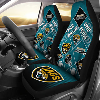 Pride Flag Jacksonville Jaguars Car Seat Covers