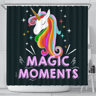 We Can Do It Unicorn Shower Curtains